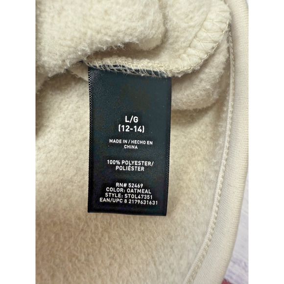 SwissTech Jacket Women's Size L Long Sleeve Sherpa Lined Fleece Full Zip Oatmeal - Picture 5 of 8